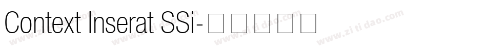 Context Inserat SSi字体转换